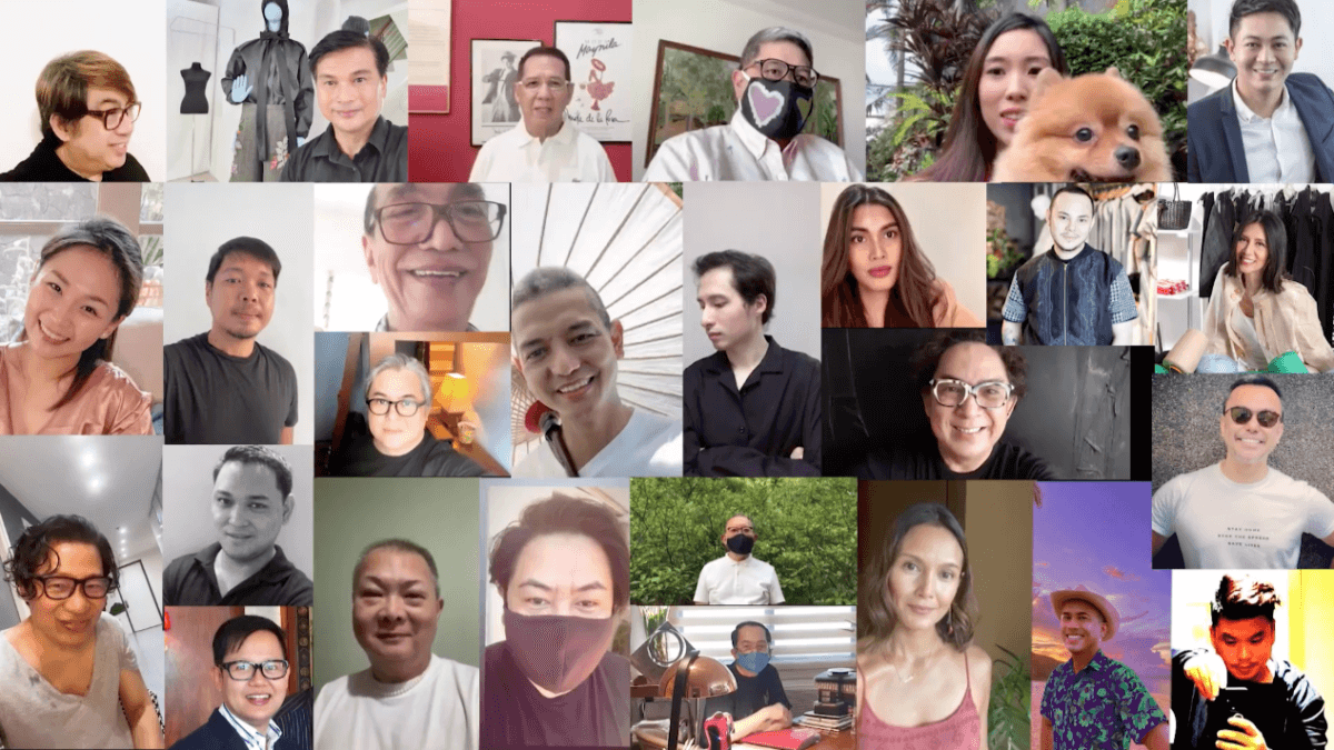 Some of the fashion designers who took part of the project | Source:"NEW NORMAL....Fashion for Healing"  video on YouTube